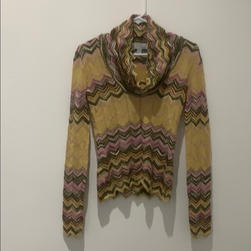 Authentic, Missoni wool, viscose knit top.